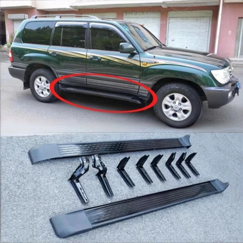 Running Boards Side Step Bar Pedals For TOYOTA LAND CRUISER LC100 4500 4700 1997-2007 High Quality Nerf Bars Accessories