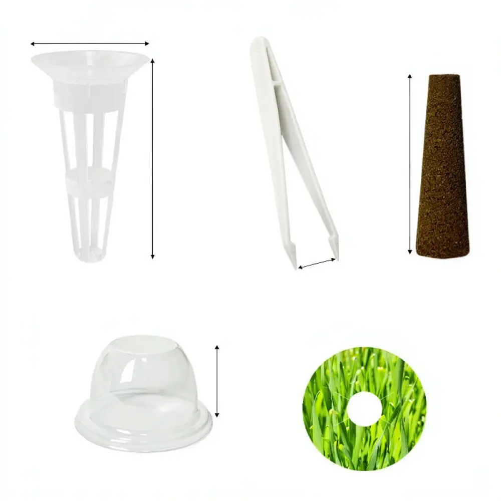 Hydroponic Net Pots Seedling Starter Plugs Soilless Planting Sponge Kit Indoor Balcony Garden Vegetable Growing Set