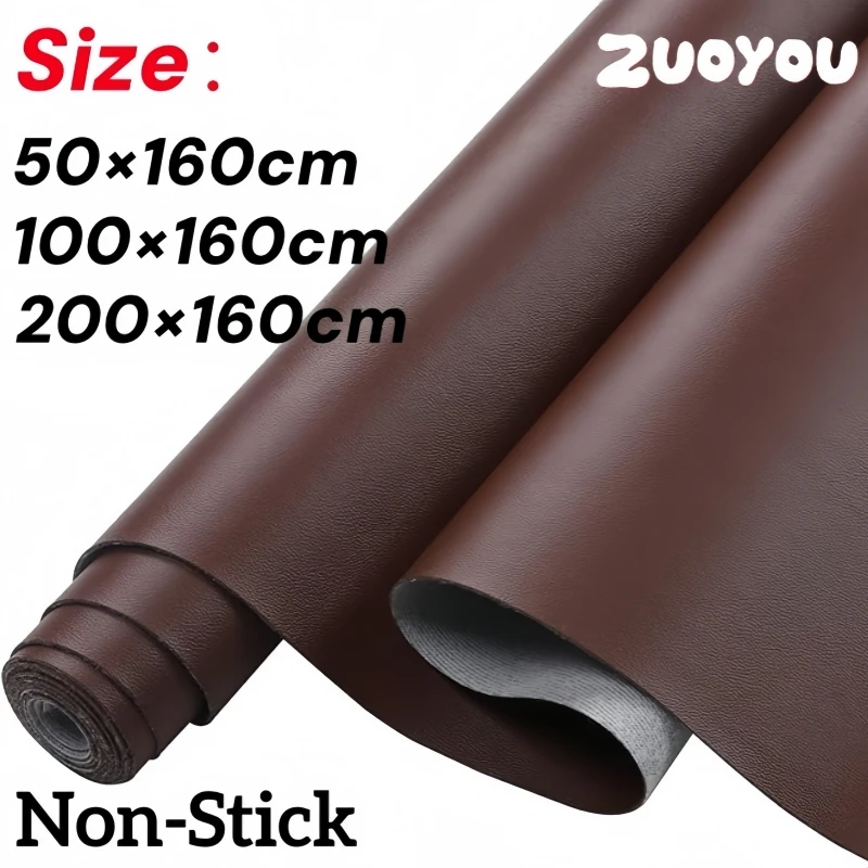 

Artificial Leather Fabric for Sofa Chair Car Seat DIY Material Non-Stick Faux PU Leather Upholstery Furniture Fabrics 63 in Wide