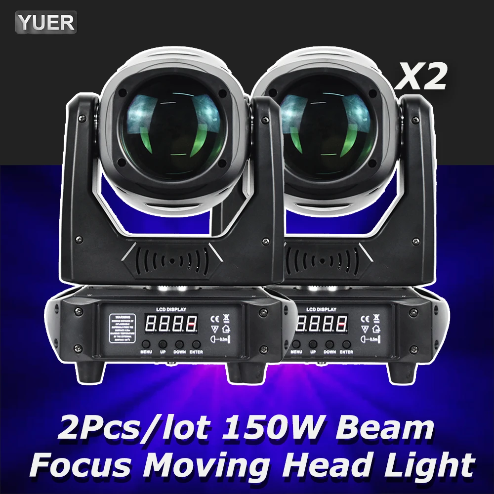 

2Pcs/lot LED Moving Head Light 150W Beam Spot 8/18 Prisms With Focus Dj Dmx512 Stage Light Effect Light Disco Dj Bar Music Party