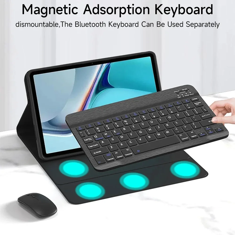 Bluetooth Wireless Keyboard For IOS Android Windows Tablets Case For Pro 12.9 11 10.9 iPad Air 4 5 Mini e-Books Keyboard Cover