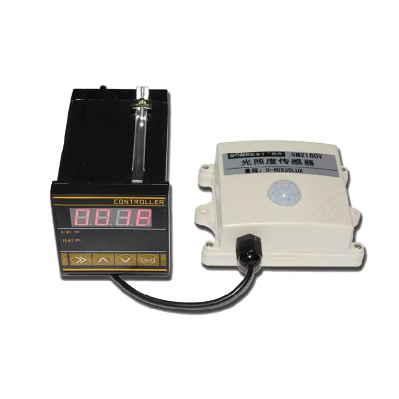 220V Indoor Automatic Light Meter，RS485 Greenhouse Illuminance Controller