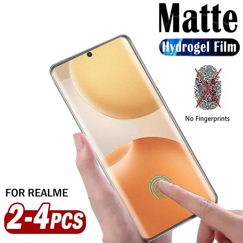 

2-4Pcs Anti Fingerprint Matte Hydrogel Film For Realme P4 Pro Screen Protector Realme P3 Ultra P2 P1 Pro Soft Film not glass