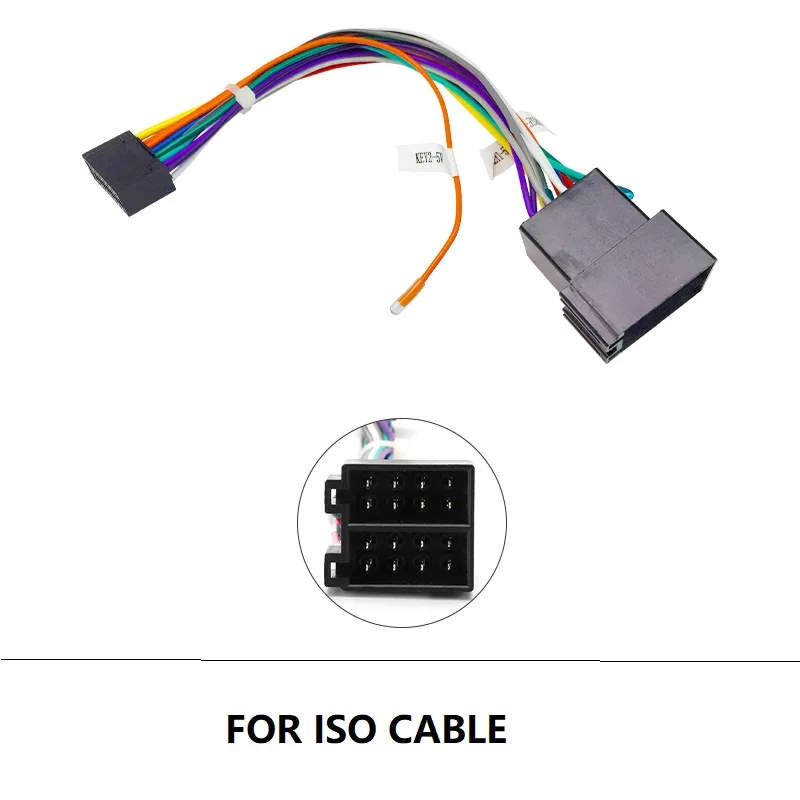 AKAMATE for Nissan Cable Toyota Cable 16pin ISO Cable for Car Radio Nissan Car Toyota Universal for Android Car Radio