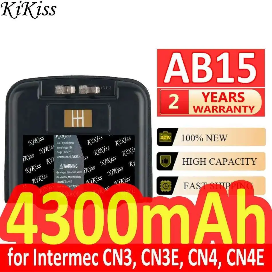 

For Intermec CN3 CN3E CN4 CN4E 318-016-001 318-016-002 AB15 AB16 AB9 Industrial Handheld Terminal Battery 4300Mah Lightweight