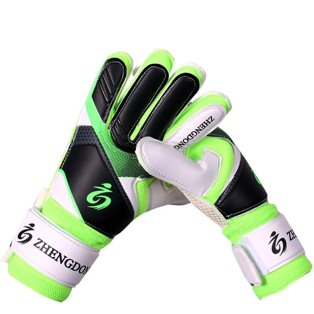 Wear-resistant Football Gloves Anti-slip Excellent Goalkeeper Training Gloves Thick Latex Non-Slip Goalkeeper Gloves Children