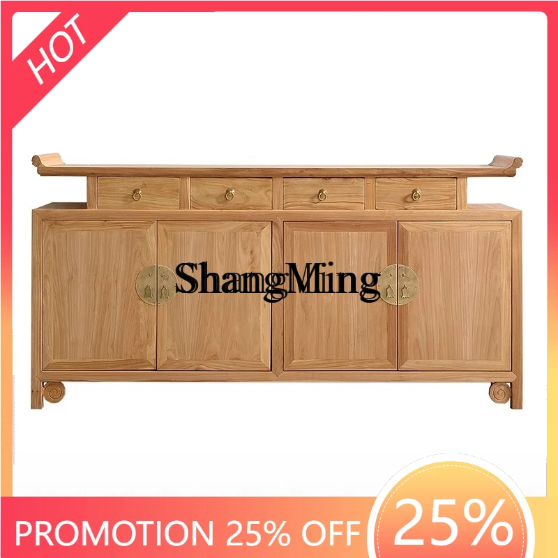 

Премиум-шкаф ZYY из массива древесины, новый, в китайском стиле, из старого ольхи, для хранения на веранде, в стиле дзен