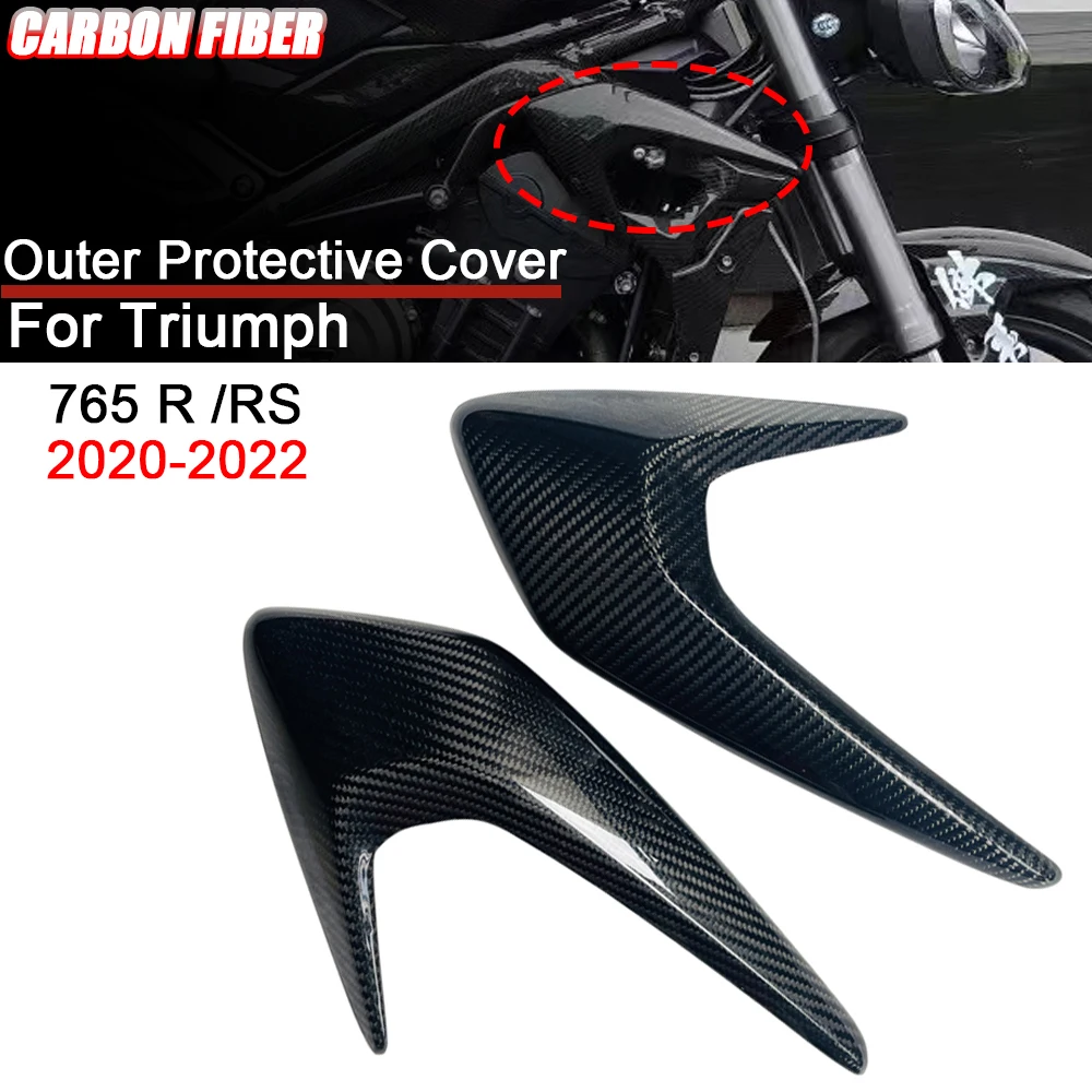 For Triumph Street Triple 765 R RS 2020 2021 2022 Carbon Fiber Motorcycle Accessories Side Panels Fairing triumph 765R/RS