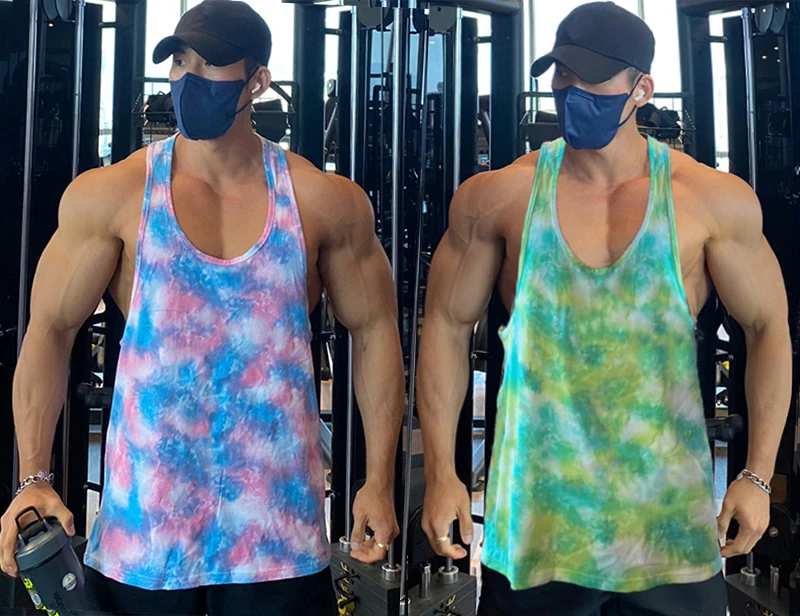 High Quality Workout Sportswear Camouflage Shirt Gym Mens Mesh Breathable Tank Top Vest Muscle Sleeveless Bodybuilding Clothing