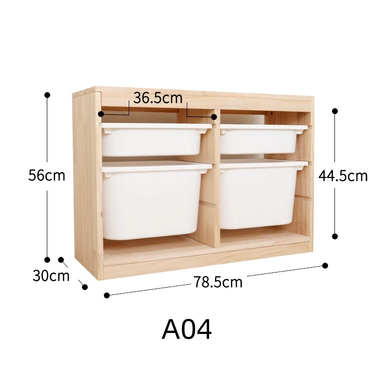 

Stocked Storage Cabinet Custom Kids Furniture Toys Storage Children Cupboard Pine Wood Modern School Clothes Preschool Furniture