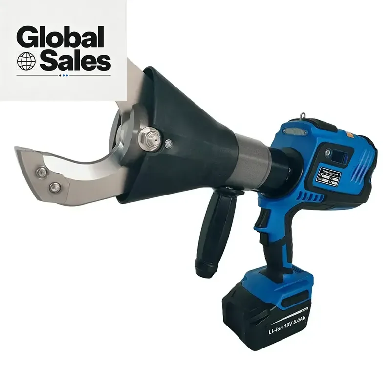 NBTC-765S 11 Ton Cordless Hydraulic Cable Cutter Max Diameter 65mm Armored Cu/Al Cable Cutting Tool for Power Construction