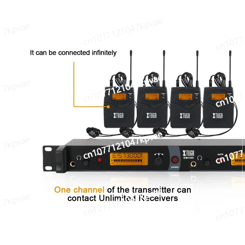 High Quality Wireless Stage in Ear Monitor Set with 6 Bodypack Tktx Tattoo Cream