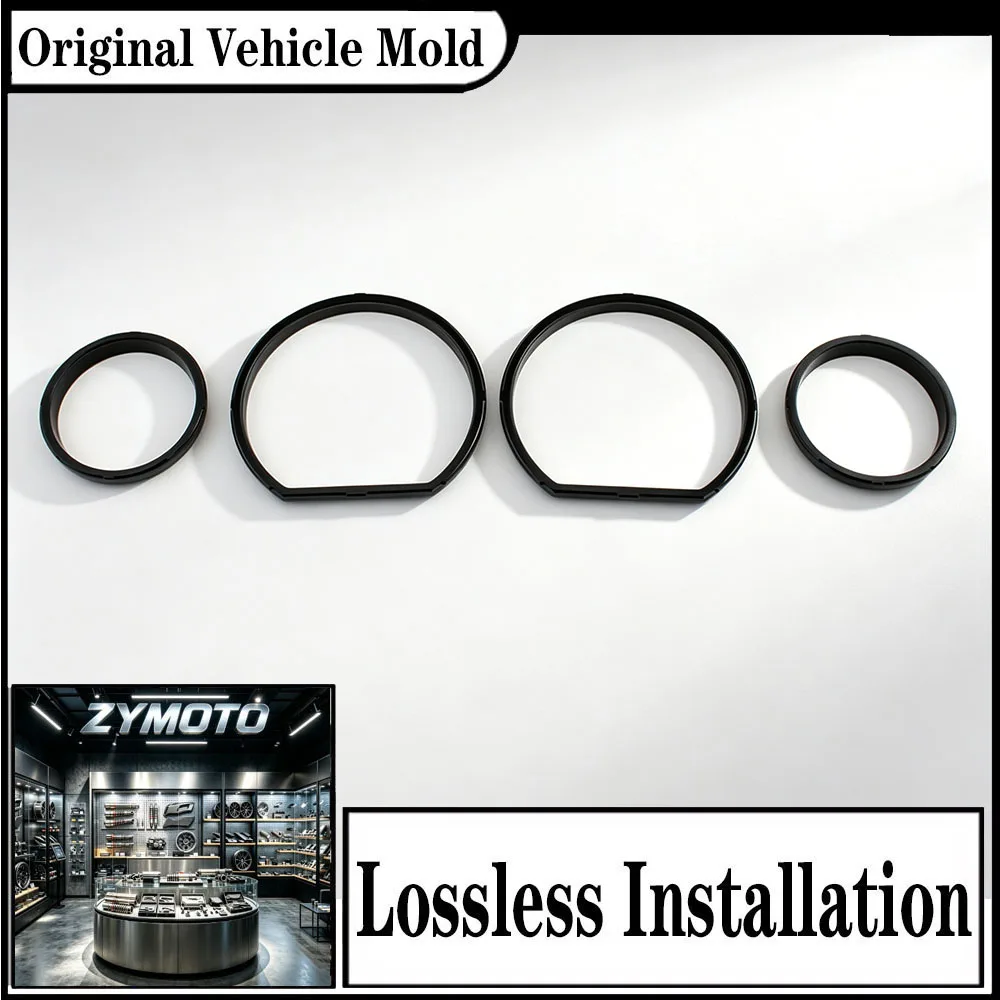FOR Harley Electra Glide Road Glide FLHTCU FLHTK FLTRX FLTRXS FLTRK 2014-2025 Instrument Board Bezel Kit Black Chrome Aluminum