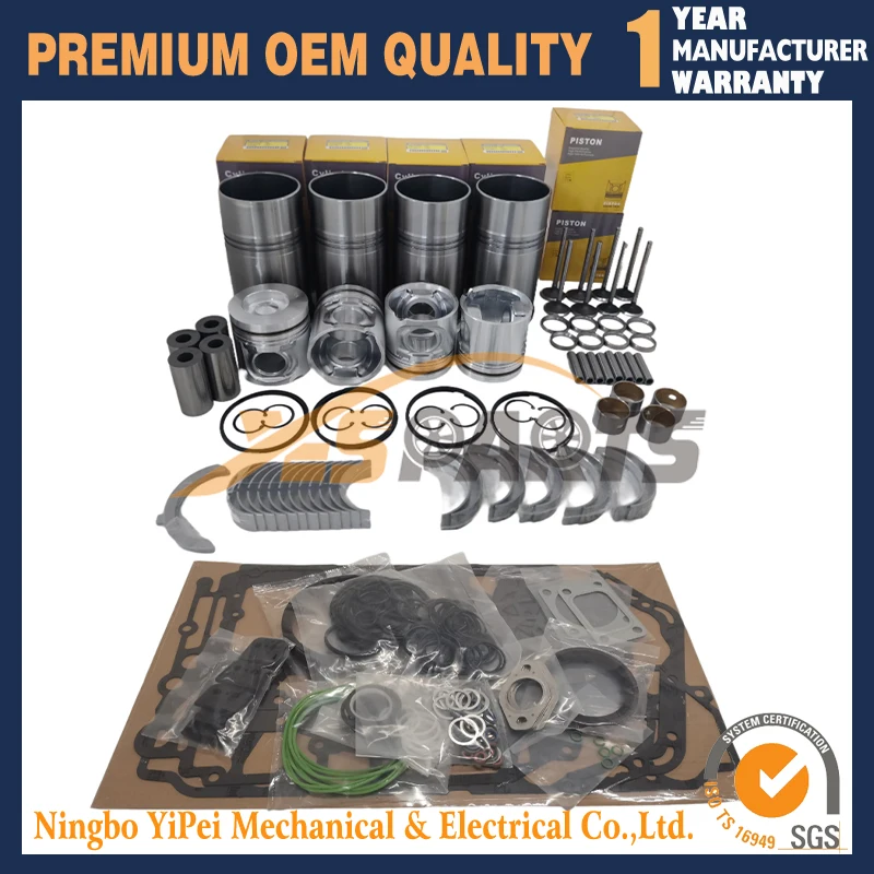 

Engine D5D D5E Overhaul Rebuild Kit for Volvo Loader BL60 BL61 BL70 BL71 L40B