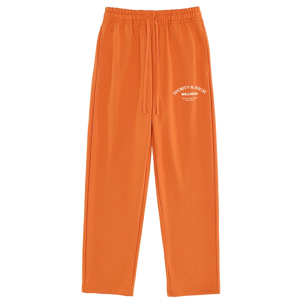 2026 Spring New Unisex Terry Cotton Sweatpants Vintage Style 90's Jogging Running Fitness Workout Trousers Street Fashion Pants