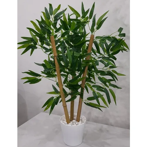 Bahçem Artificial Dense Leaf Decorative Thick Bamboo Tree 60CM 3 Thick Body