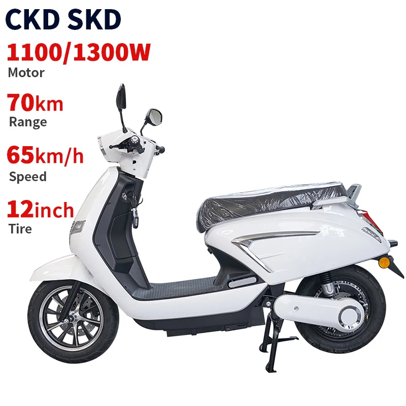 

Equipment Smart Library 12 Inch Factory Supply Electric Moped 1100w/1300w 65km/h Speed 2 Wheel Electric Motorbike For Ou
