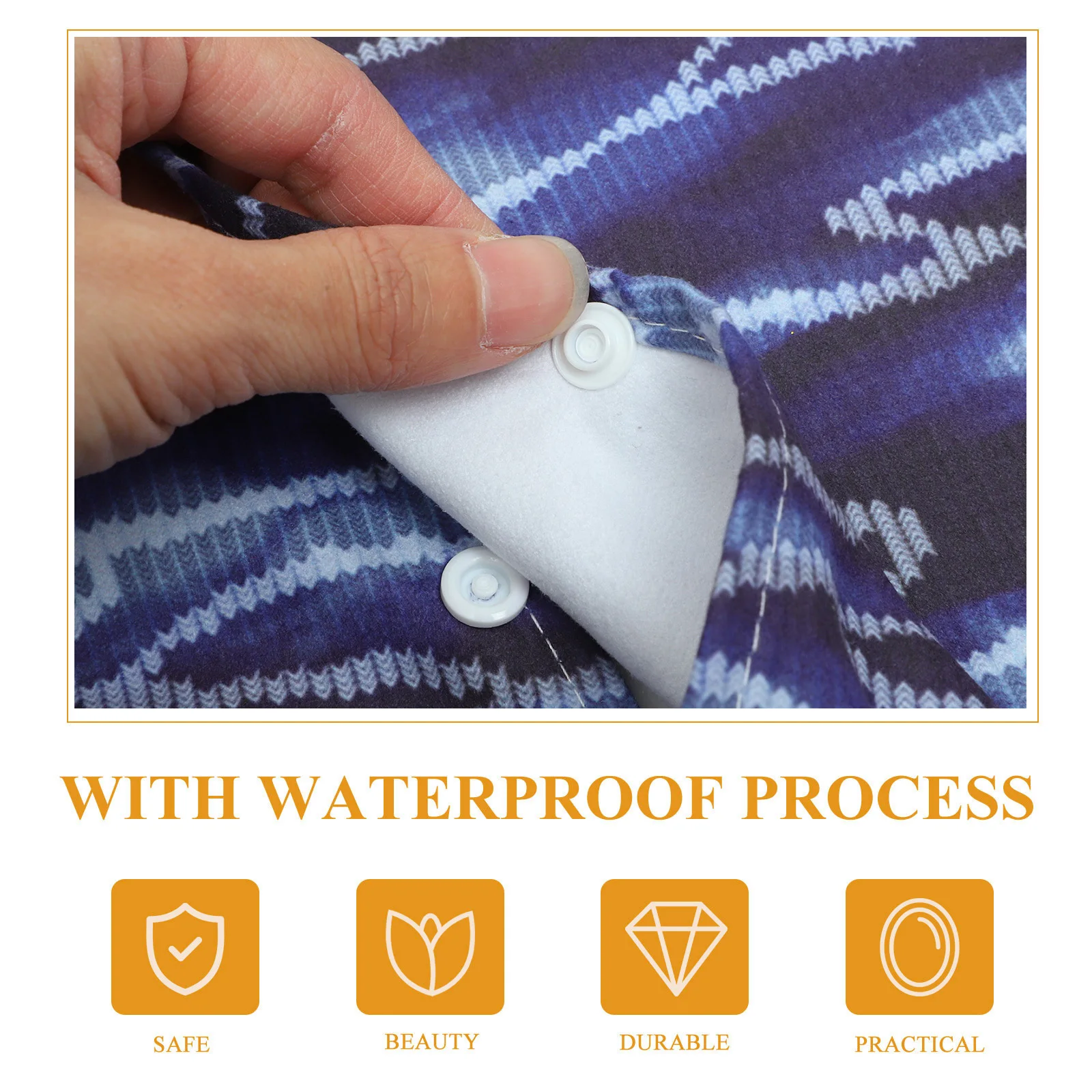 

Adult Bib Scarf Waterproof Polyester Dining Protector for Elderly Women Washable Fashionable Meal Accessory Comfortable