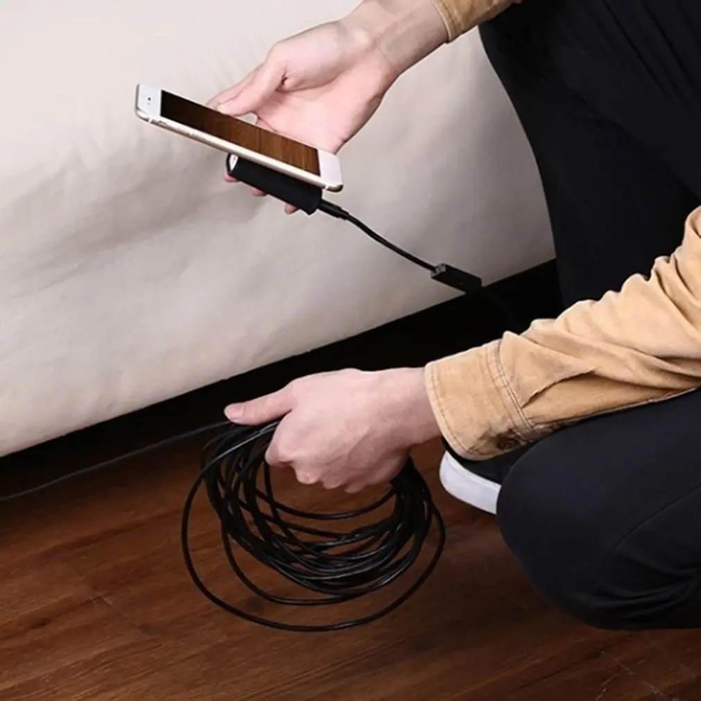 USB-эндоскоп с камерой 7,0 мм, 6 светодиодов, 1-10 м