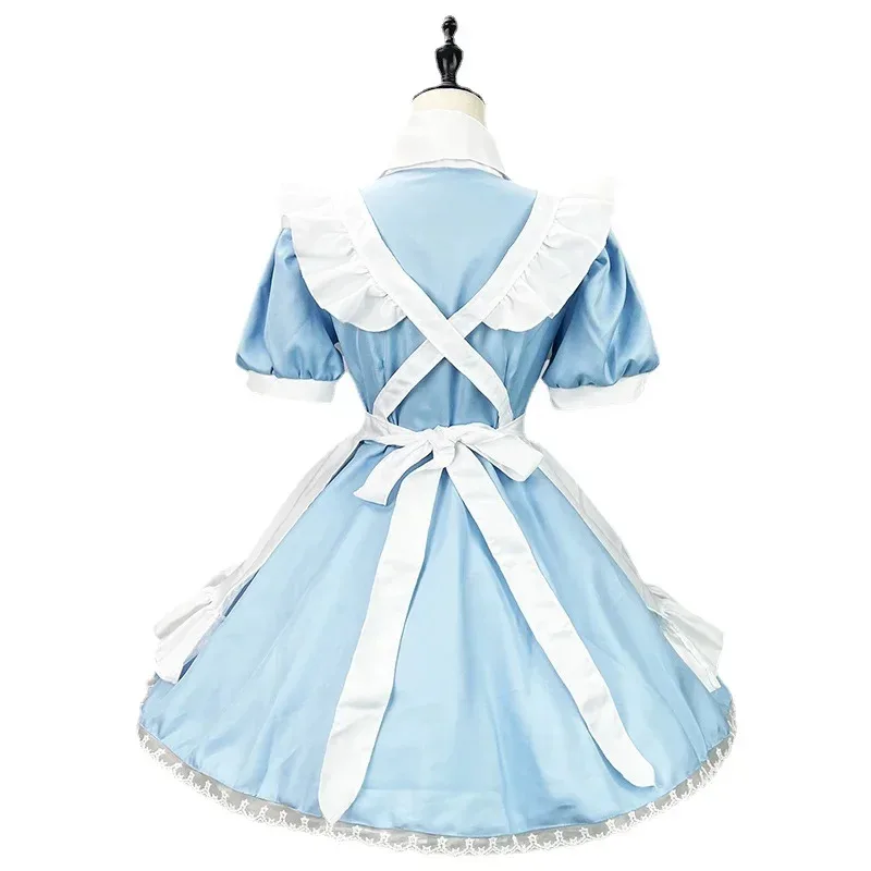 Trajes Retro de Lolita de talla grande, vestido de lencería Sexy de manga larga para Cosplay, delantal blanco y negro para colegiala de Anime, sirvienta ZK59s;2,k'5,t;8.