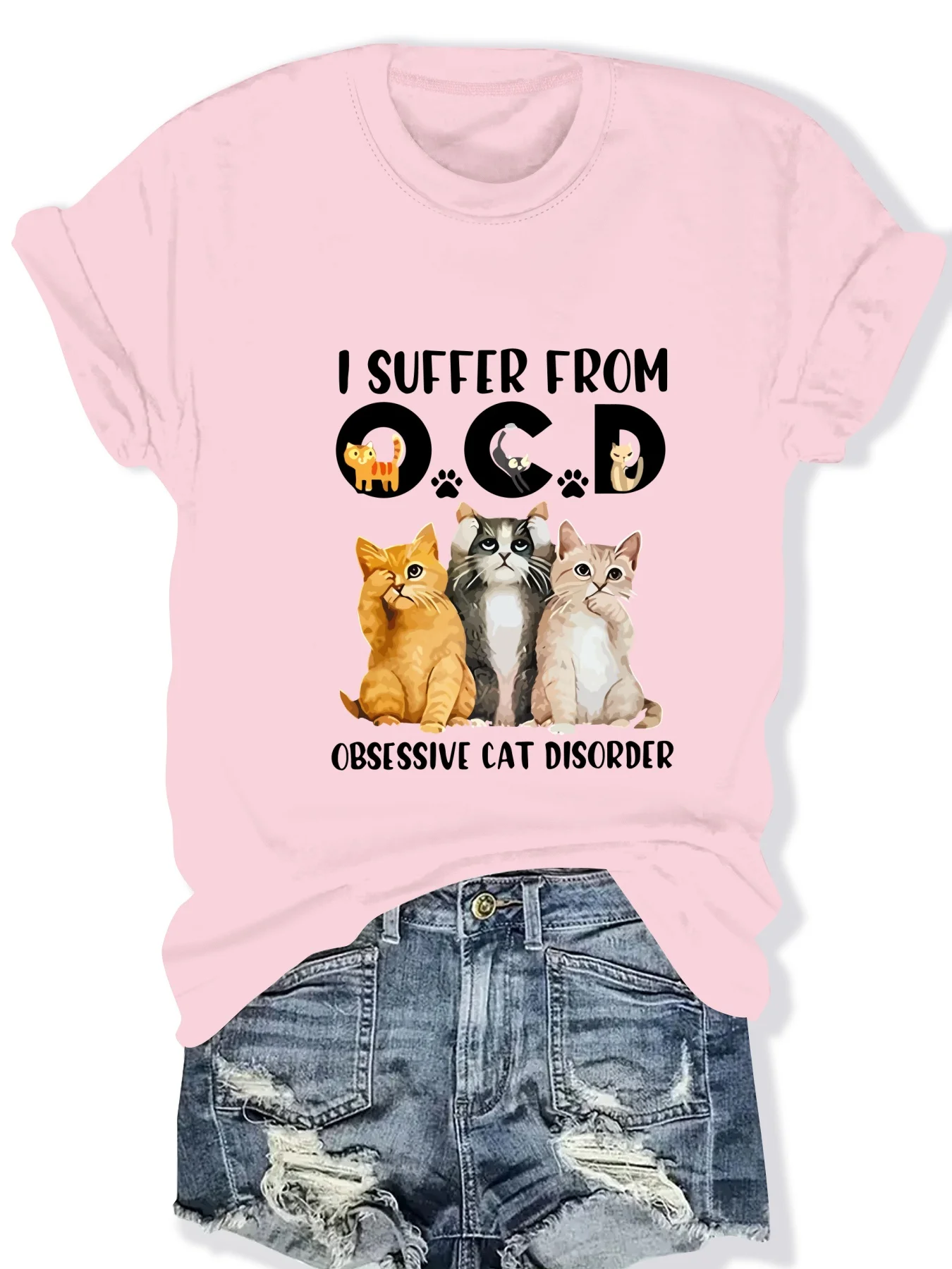 

Модная женская футболка с животным принтом, круглым вырезом и короткими рукавами, стильный повседневный топ для женщин