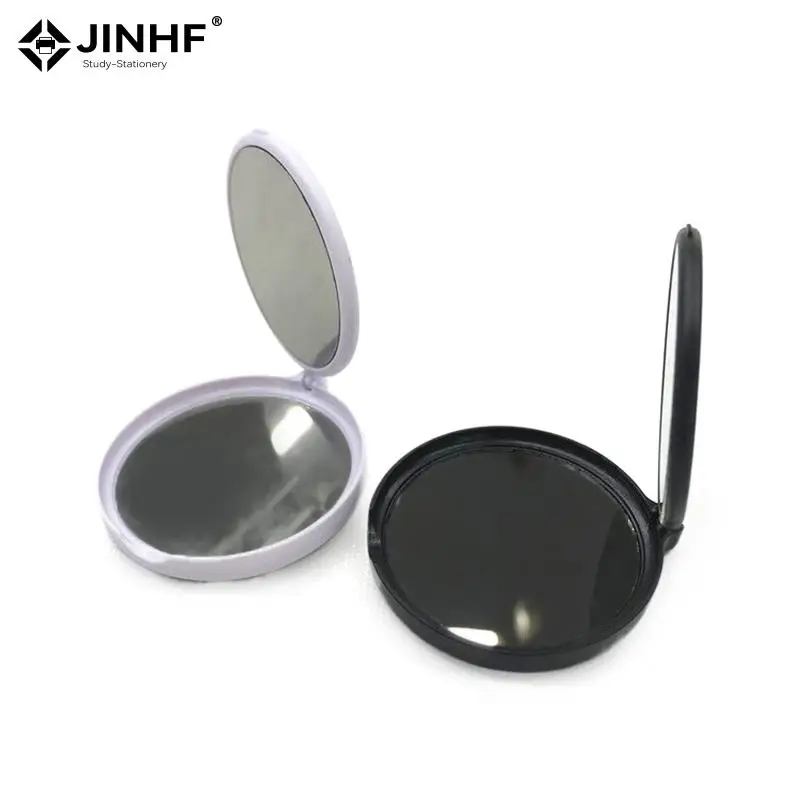 Universal Cellphone Holder Round Shape Blank 360 Rotation Double-sided Mirrors Mobile Phone Folding Stretch Bracket Phone Holder