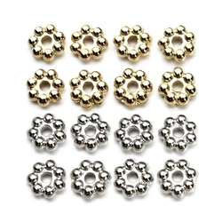 200/500pcs/lot CCB Flower Spacer Bead Snowflake Spacer Beads Charms Pendants for DIY Crafts Making Accessories