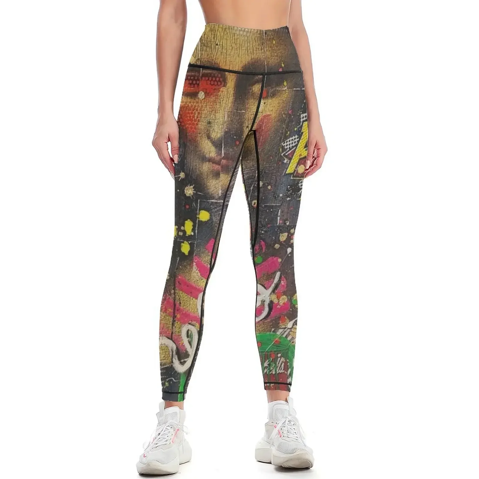 

Collage Explosion Leggings sport legging Women's pants high waist gym sportswear woman Womens Leggings