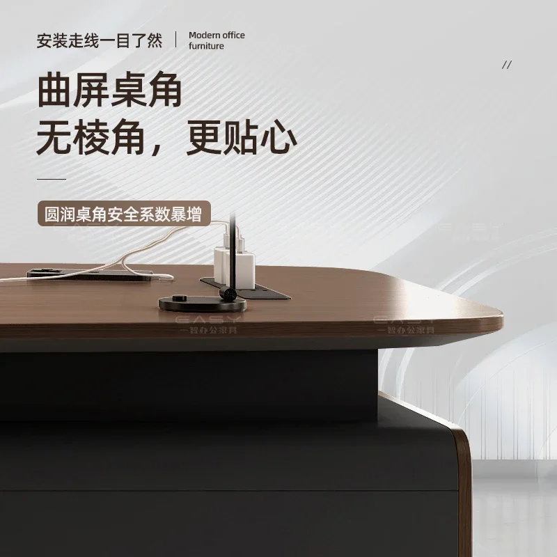 Office desk, simple and modern single desk, small supervisor desk and chair combination, computer desk