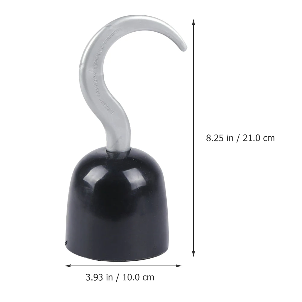 4 Pcs Pirate Hook Props Cosplay Hooks Dress up Hand Halloween Plastic Costume Number Accessory Girl Plastic Costume Child