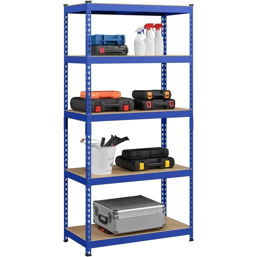 Storage rack, 5 shelves without bolts and adjustable steel storage rack units, each shelf can hold 705 pounds, storage rack