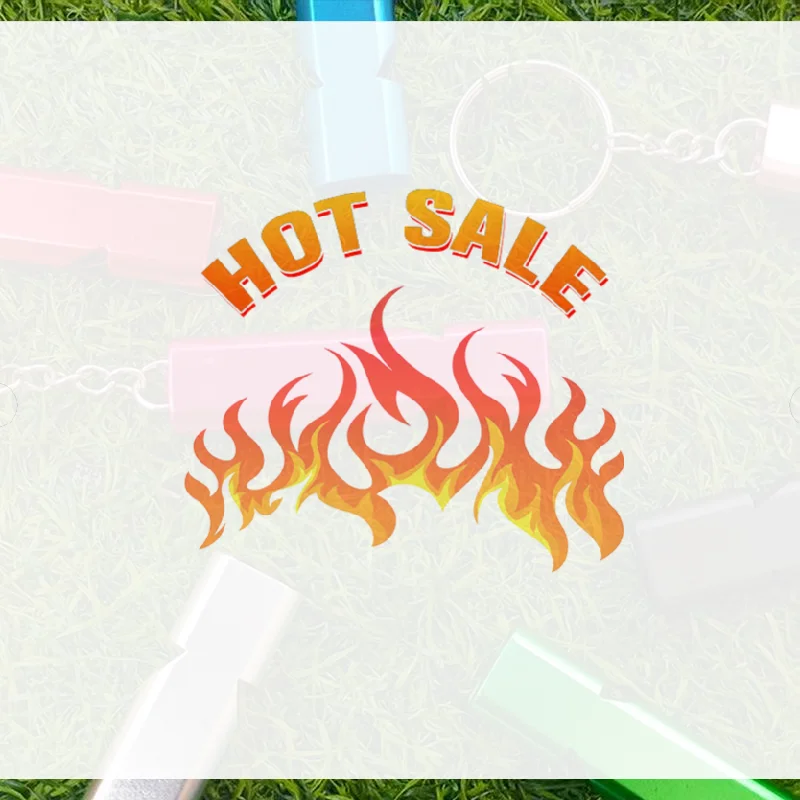 المزدوج التردد صفارة إنقاذ صافرة معدنية مسطحة للمشي في الهواء الطلق تسلق الطوارئ صافرة التشجيع الهدايا التذكارية