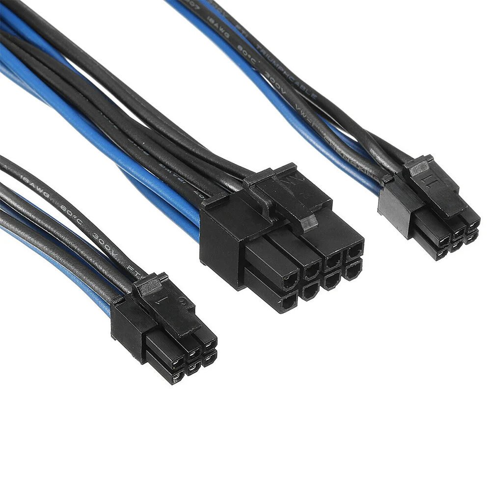 Solid Dual Mini 6 Pin To 8 Pin PCI Express Video Card Power Adapter Cable For Mac Pro Tower / Power Mac G5 15-Inch(38Cm)