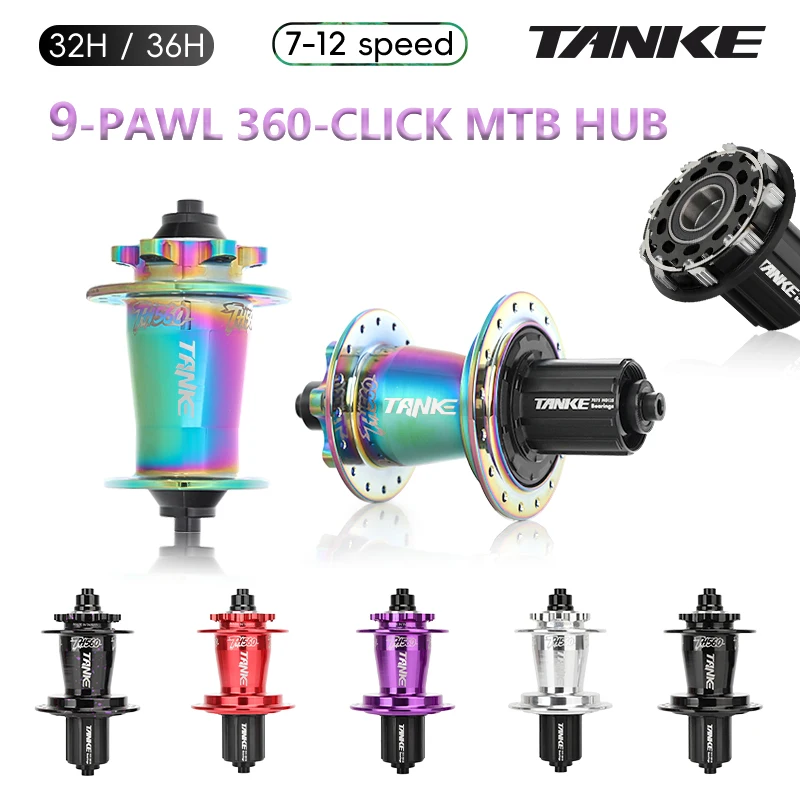 AliExpress TANKE MTB hubs 360 Click 32/36Holes 6 Bearing 9 Pawl 7-12 Speed bike hub Disc Brake bicycle accessories Noisy Cube TH560 Winter
