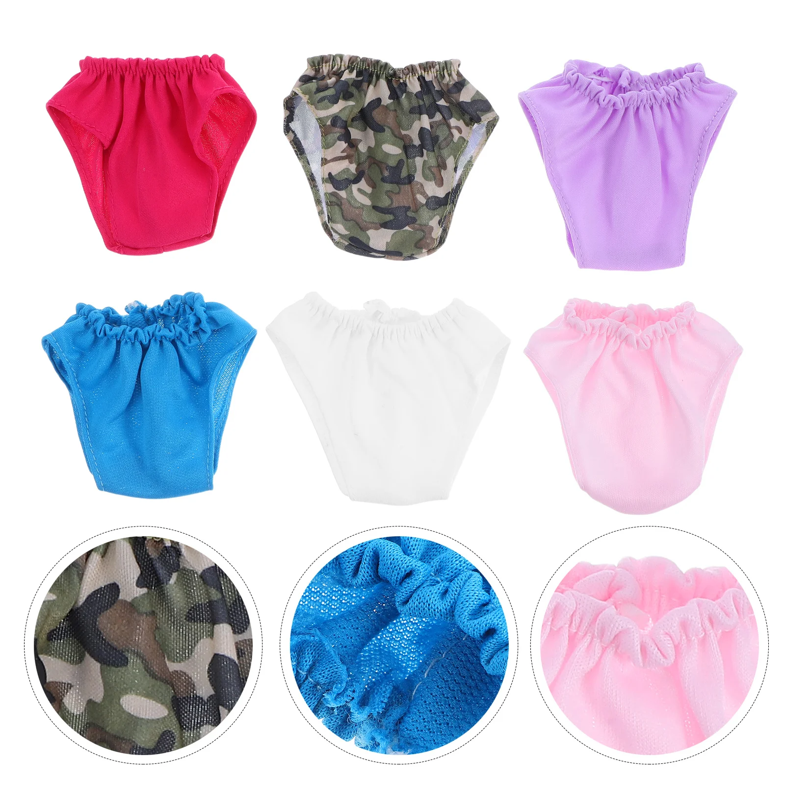 

6 Pcs Underwear for Baby Underwears Reusable Diaper Outfits Dress up Clothes Stuffed Animal