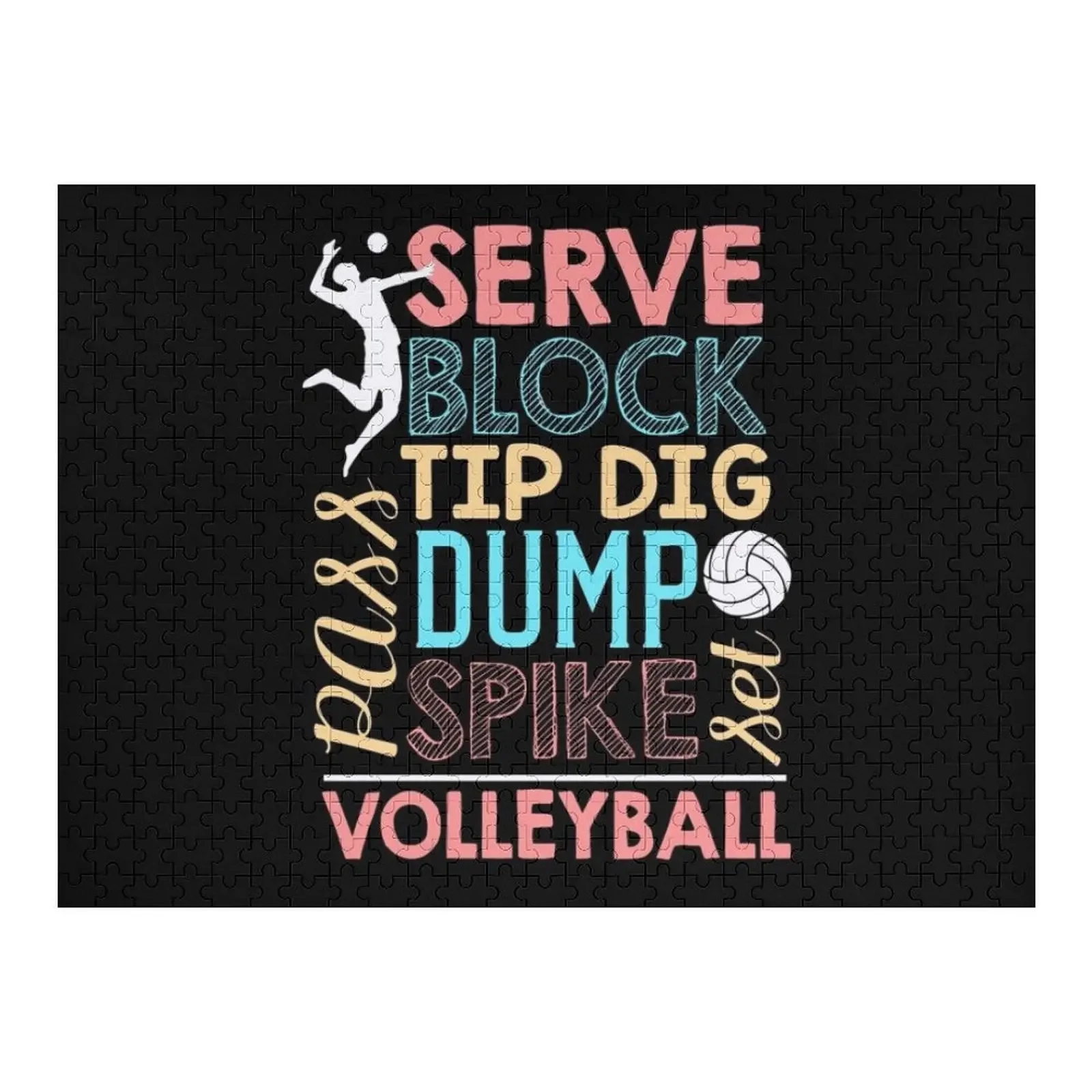 

Потрясающий волейбольный волейбольный любовник, забавный подарок, головоломка, лес для взрослых, персонализированные игрушки, деревянные головоломки для взрослых