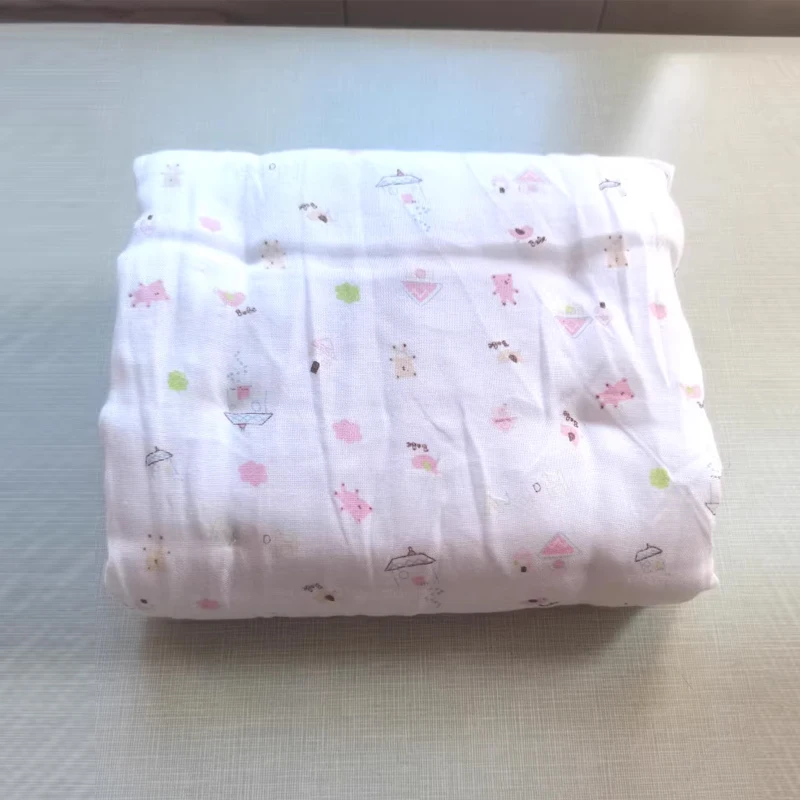 

Handmad Cotton Gauze Cotton Padding Reusable ABDL Adult Baby Diaper Cute Cartoon Print DDLG Washable Soft Comfortable Nappy prop