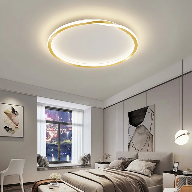 

Modern LED Ceiling Light Bedroom Living Room Study Corridor Round Hanging Chandelier Simple Home Indoor Decoration Lighting Lamp