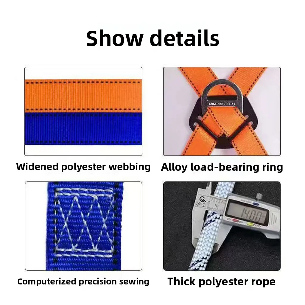 حزام الأمان المتكامل الأوروبي المعياري الجديد 5 نقاط نوع كامل الجسم العمل الجوي حزام الأمان المضاد للسقوط نوع 5 نقاط