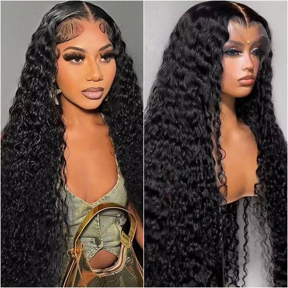

Парик с HD-кружевом 13x6, плотность 220%, для женщин, 360 Full Lace, предварительно выщипанные волосы, глубокая волна, 7x6, безклеевые парики с кружевной передней частью
