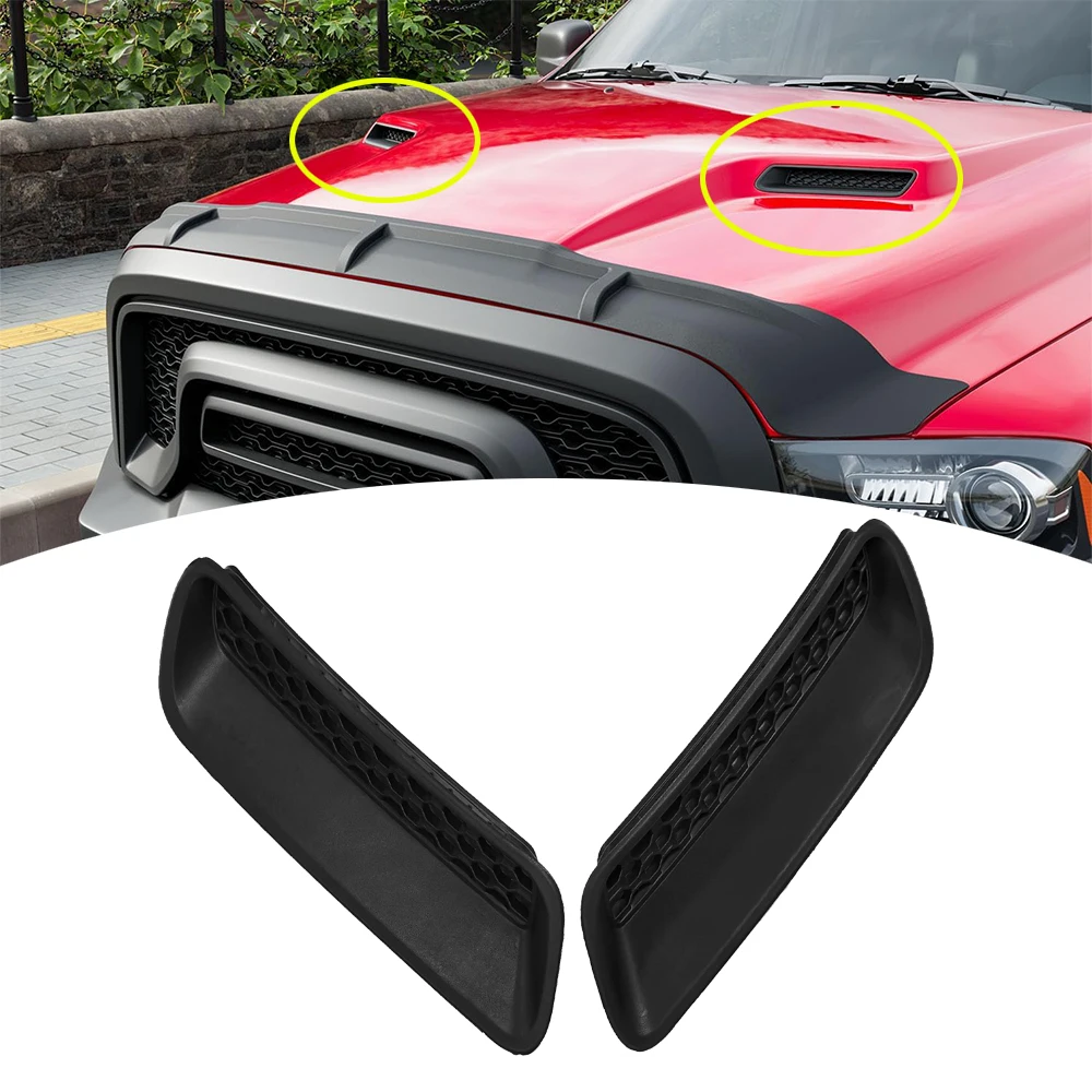 

Крышки вентиляционных отверстий капота для Dodge Ram 1500 2500 3500 2010-2019, замена 68324991AA 68324990AA, крышки воздуховодов сбоку капота двигателя