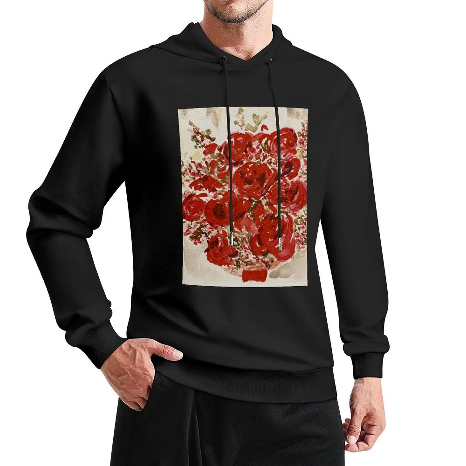 

Your Love Is Like a Red Red Rose Pullover Hoodie autumn clothes fashion men men's oversize hoodie