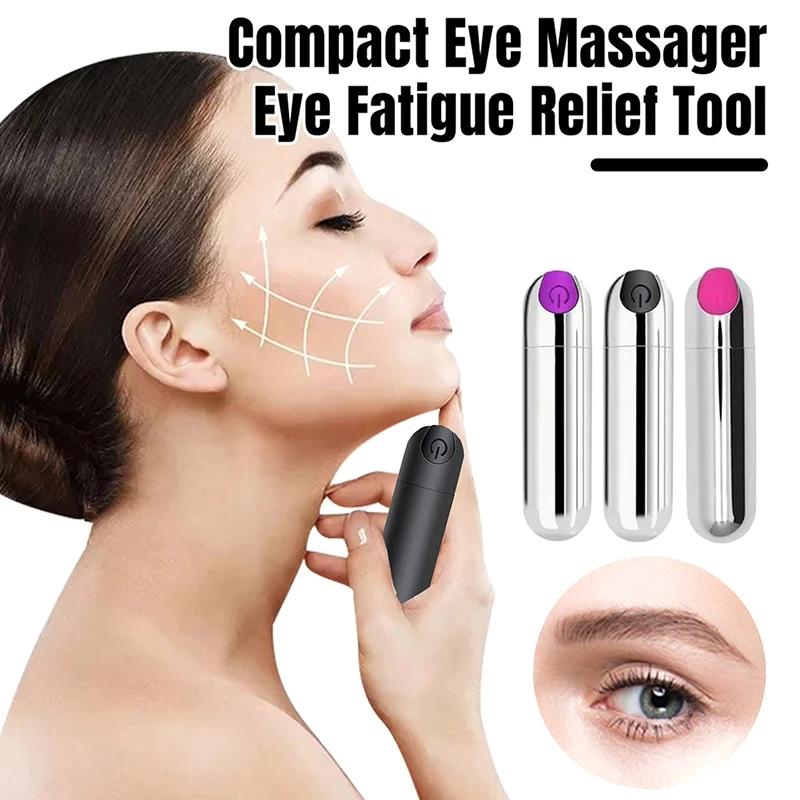 Eye Beauty Devices Massager Machine 10 Modes Portable Vibrating Eye Massager USB Rechargeable Eye Fatigue Relief Tool