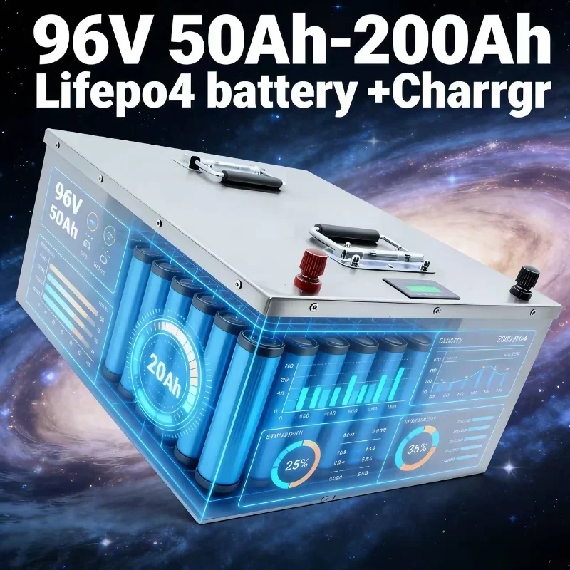 

Аккумулятор LiFePO4 глубокого разряда 96В 50Ач-200Ач | Для гольф-каров, экскурсионных автобусов, туристических автомобилей и тяжелой внедорожной техники: источник питания
