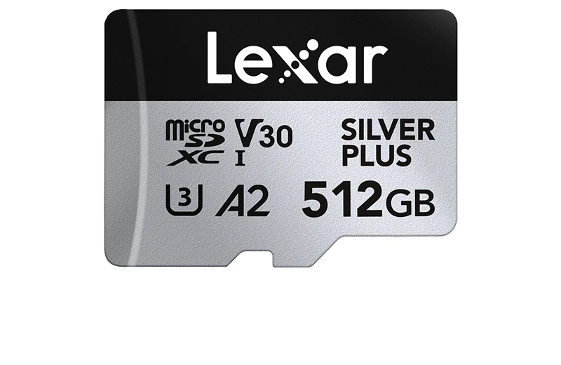 Lexar SILVER PLUS microSD-Karte SDXC UHS-I A2 V30 U3 205MB/s 1366X TF-Karte 64GB 128GB 256GB 512GB 1TB für DJI Drohne 4K Video – Detail 18