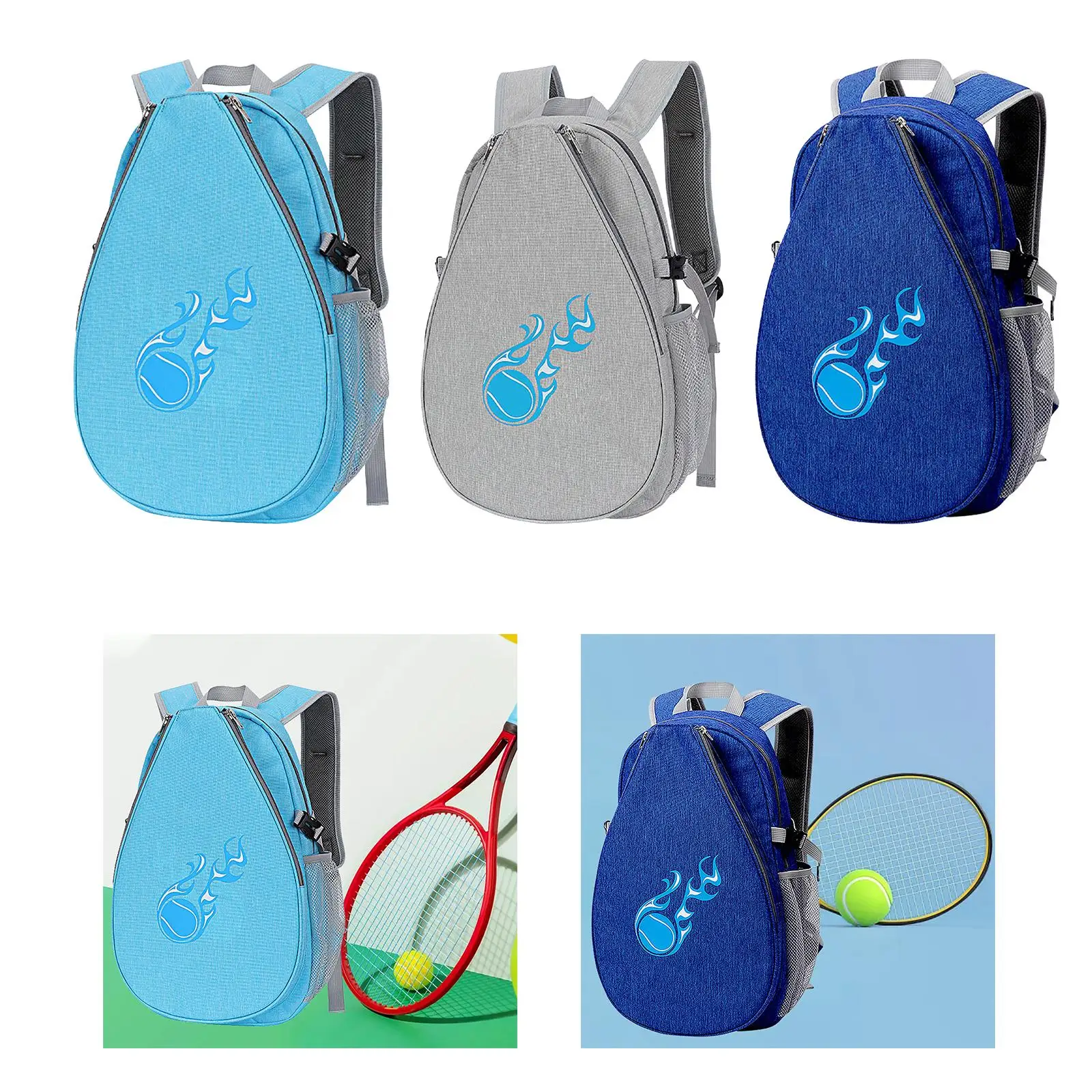 Tênis Mochila Multifuncional Sport Bag Grande Saco De Tênis para Pickleball Paddles, Squash Racquet, Bolas e Outros Acessórios