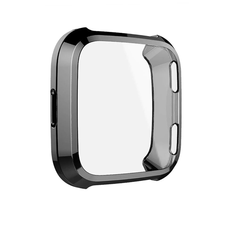 Ultra-thin Soft Tpu Case for Fitbit Versa /Versa Lite Waterproof Watch Shell Screen Protector for Fitbit Versa /Versa Lite