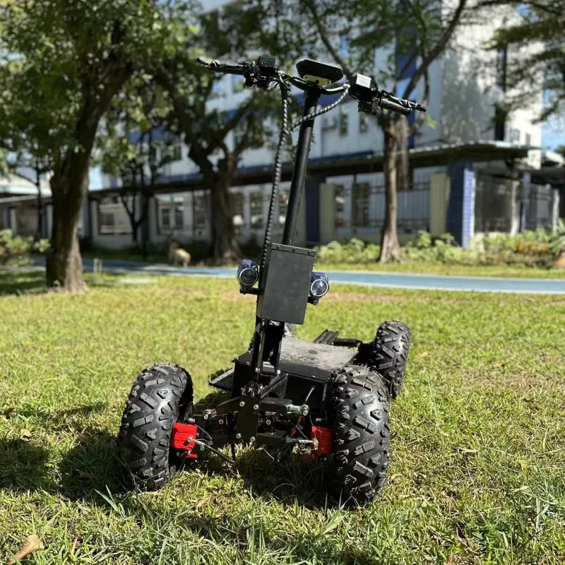متوفر 4X4 مركبة كهربية على الطرق الوعرة شاطئ 4 عجلة سكوتر كهربائي 60V52AH 16 بوصة التخصيص #4