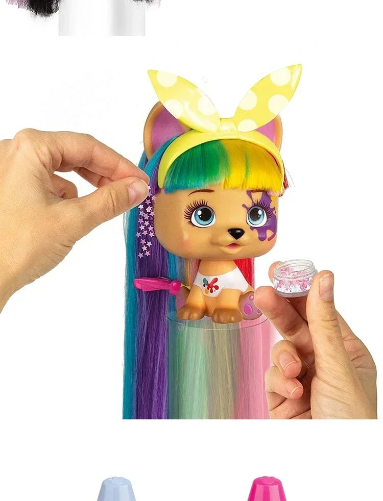 Ich liebe Vip Pets Surprise Hair Reveal Reborn Doll Surprise Tress Langes Haar-Styling für Puppen mit Haaren für Frisuren Spielzeugpuppe – Detail 13