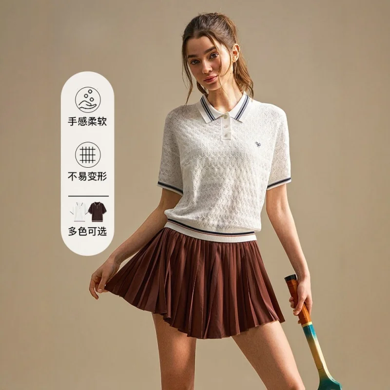 

Женская трикотажная футболка SharpStar с воротником-поло для гольфа и тенниса, дышащая, влагоотводящая, повседневная